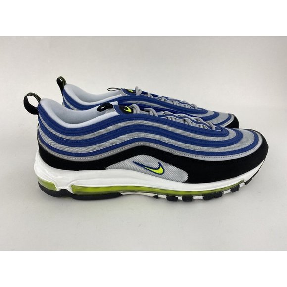 Nike Air Max 97 OG Atlantic Blue Men's Sneakers Shoes Voltage Yellow DM0028 400 - Picture 7 of 12